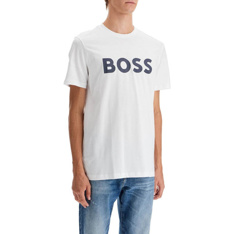 BOSS-Logo Print T-Shirt -JOHN JULIA.