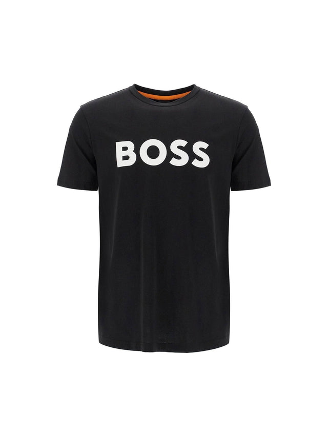 BOSS-Logo Print T-Shirt -JOHN JULIA.