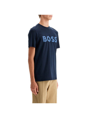 BOSS-Logo Print T-Shirt-JOHN JULIA