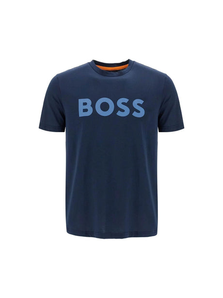 BOSS-Logo Print T-Shirt-JOHN JULIA