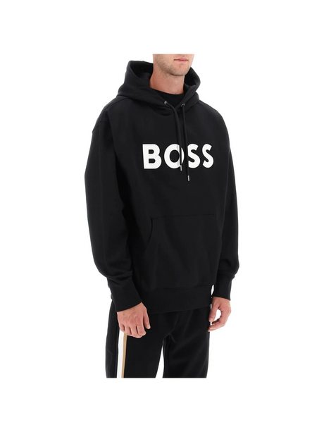 BOSS-Organic Cotton Sullivan Logo Hoodie -JOHN JULIA.