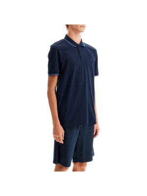 BOSS-Polo Shirt With Contrasting Edges -JOHN JULIA.