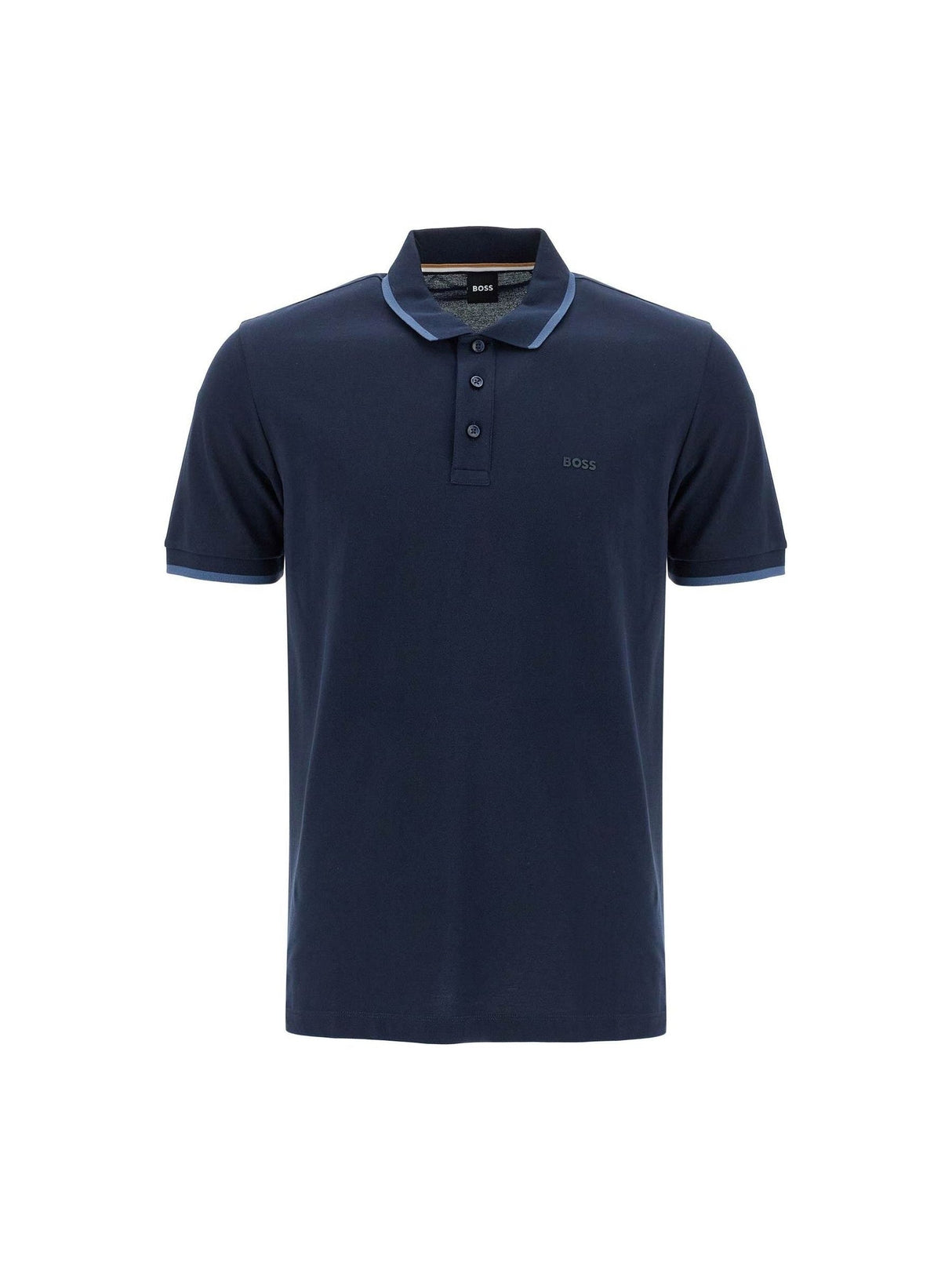 BOSS-Polo Shirt With Contrasting Edges -JOHN JULIA.