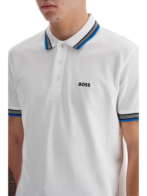 BOSS-Regenerated Cotton Piqué Polo Shirt-JOHN JULIA