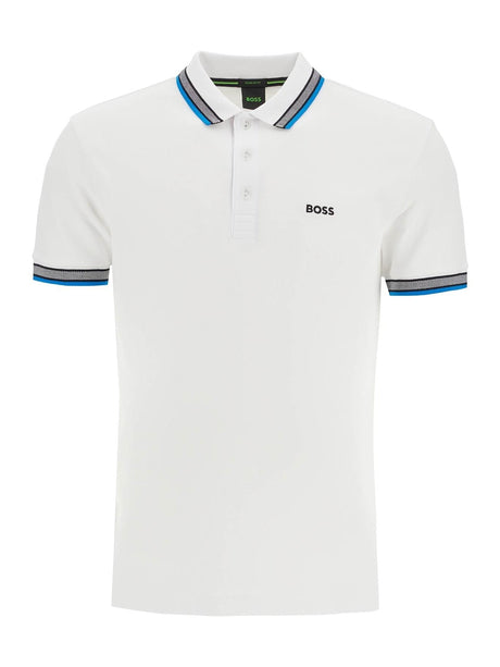 BOSS-Regenerated Cotton Piqué Polo Shirt-JOHN JULIA