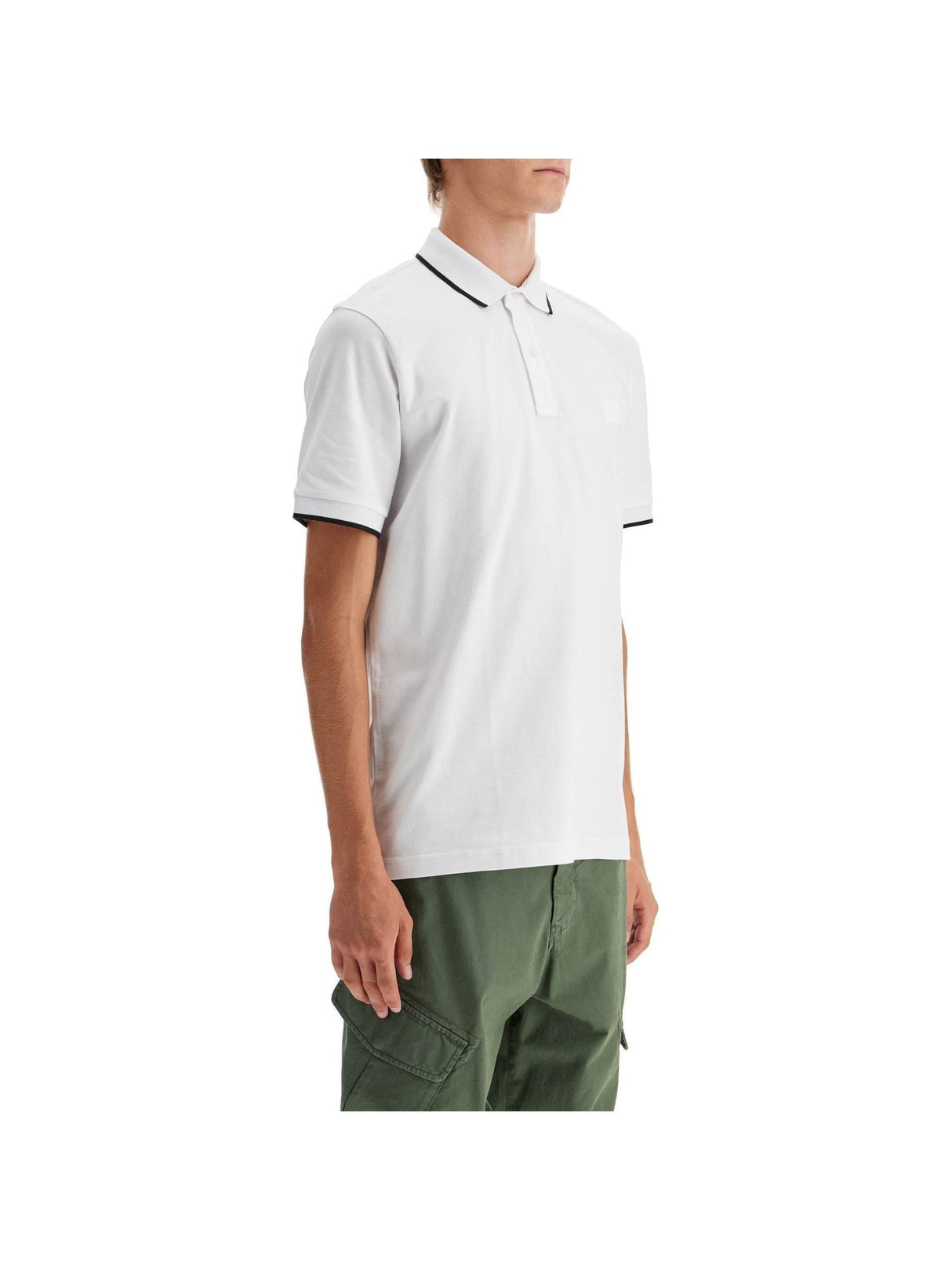 BOSS-Slim Fit Piqué Polo Shirt -JOHN JULIA.