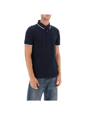 BOSS-Slim Fit Piqué Polo Shirt -JOHN JULIA.