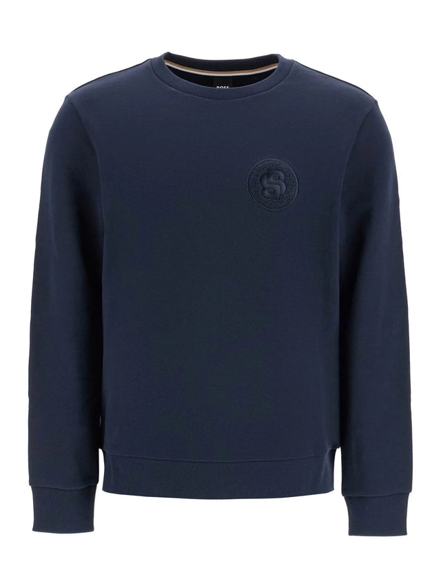 Crewneck Sweatshirt With Double Mon