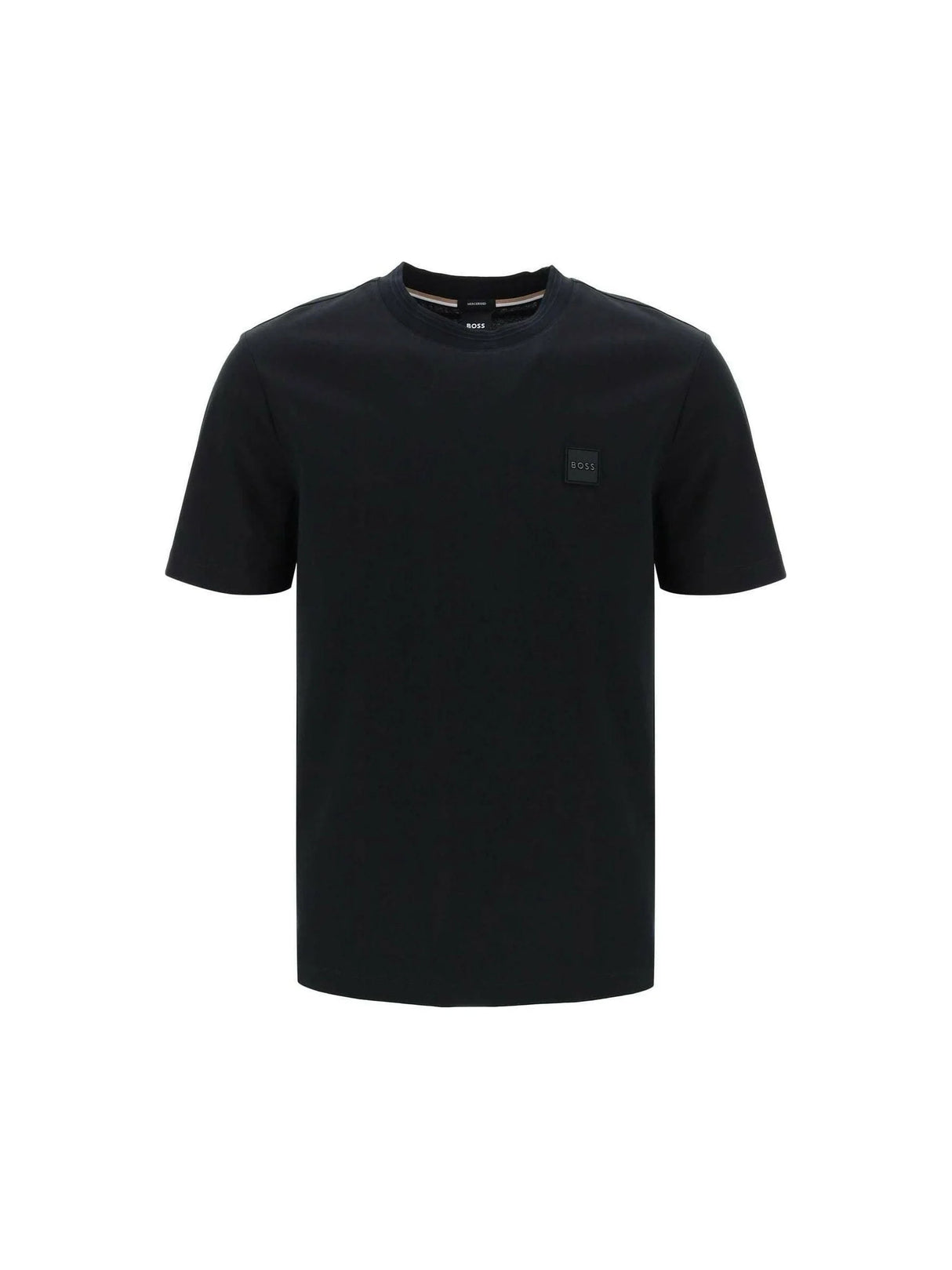 Black Tiburt Regular-fit Cotton T-shirt BOSS JOHN JULIA.