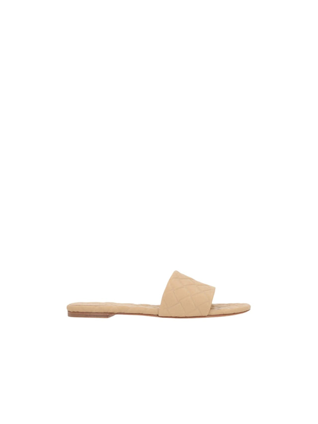 Amy Embossed Leather Slide Sandals-BOTTEGA VENETA-JOHN JULIA