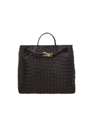 Andiamo Intrecciato Nappa Large Top Handle Bag-BOTTEGA VENETA-JOHN JULIA