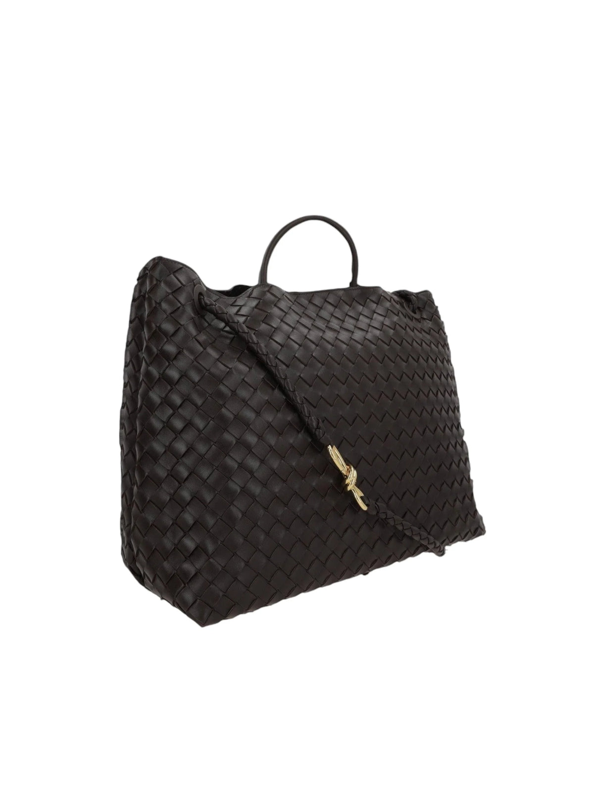 Andiamo Intrecciato Nappa Large Top Handle Bag-BOTTEGA VENETA-JOHN JULIA