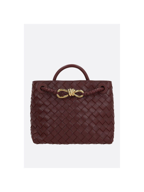 Andiamo Small Handbag In Intrecciato Nappa-BOTTEGA VENETA-JOHN JULIA