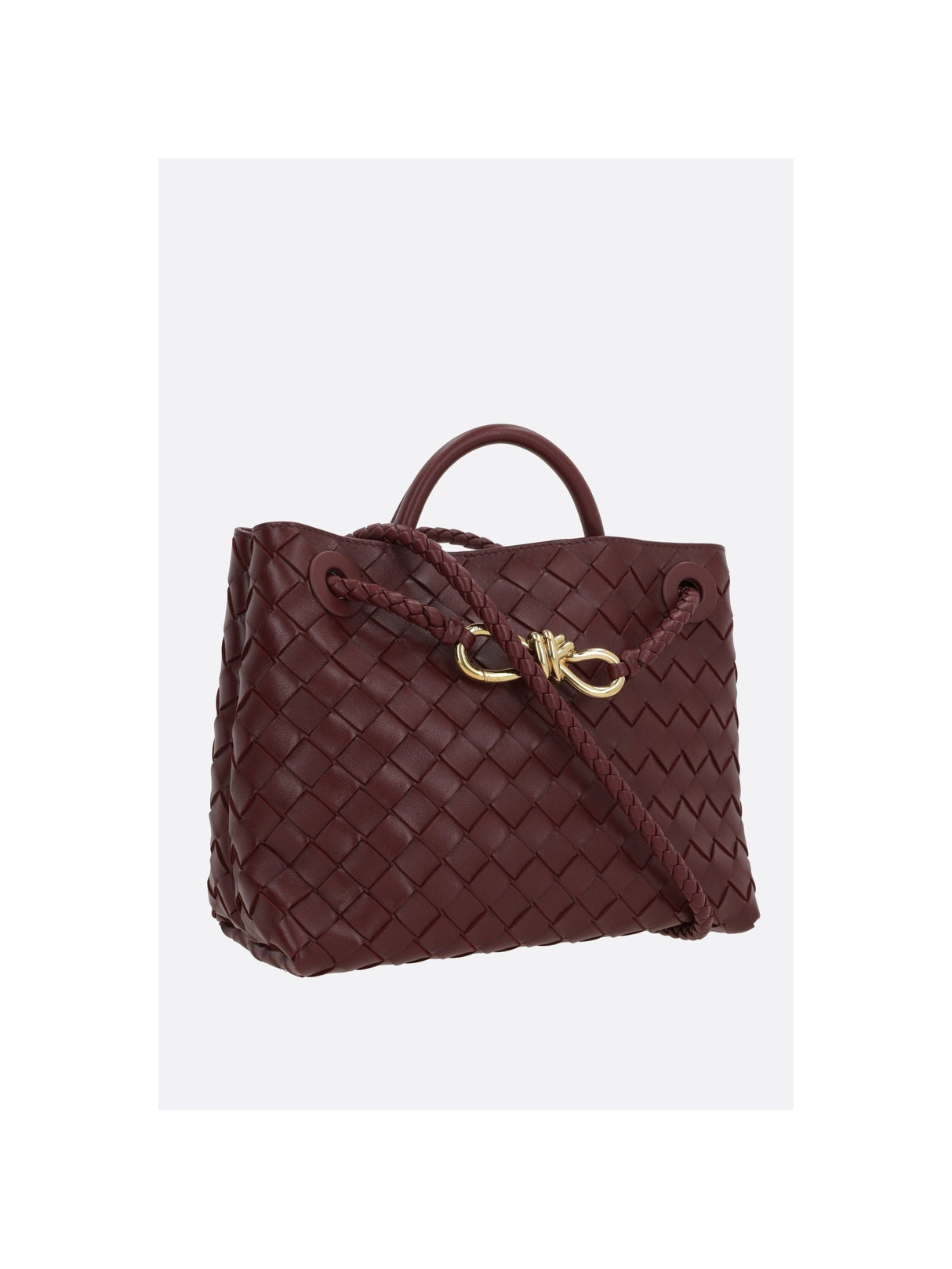 Andiamo Small Handbag In Intrecciato Nappa-BOTTEGA VENETA-JOHN JULIA