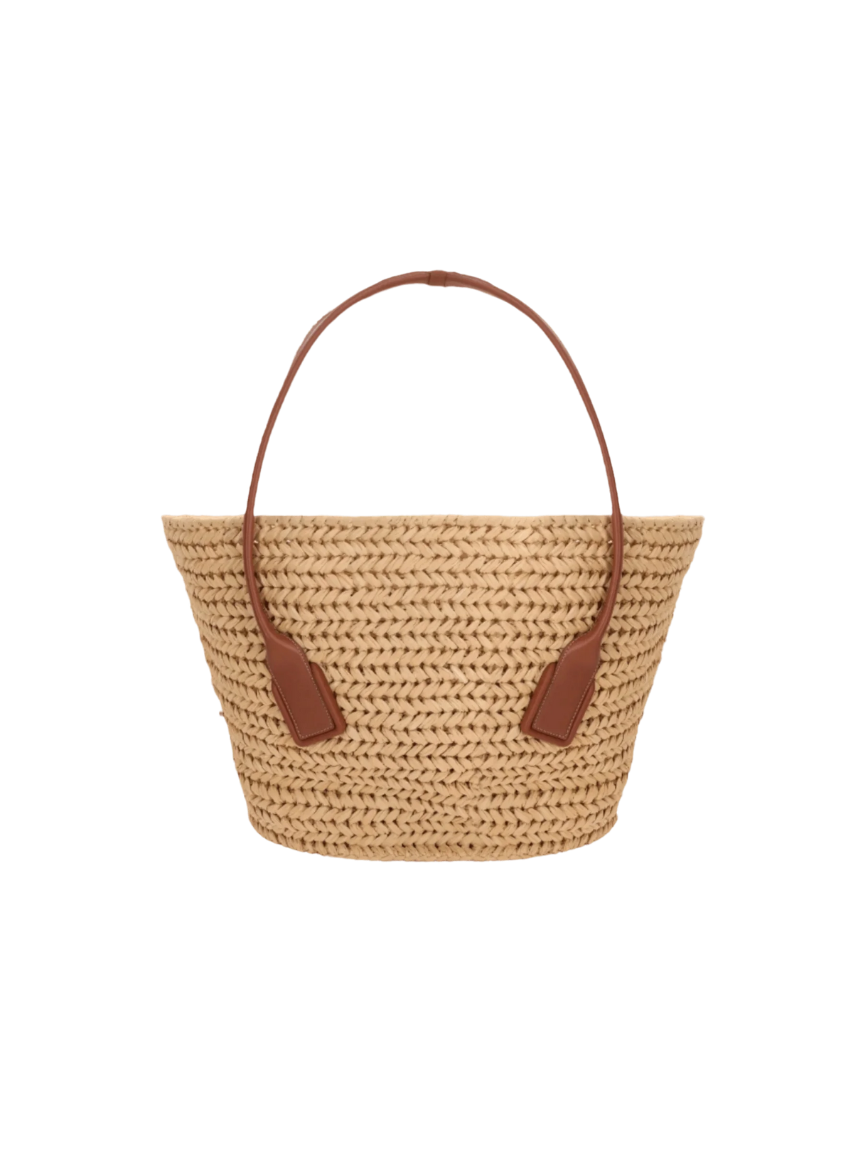 BOTTEGA VENETA-Arco Medium Raffia Crochet Bag-JOHN JULIA