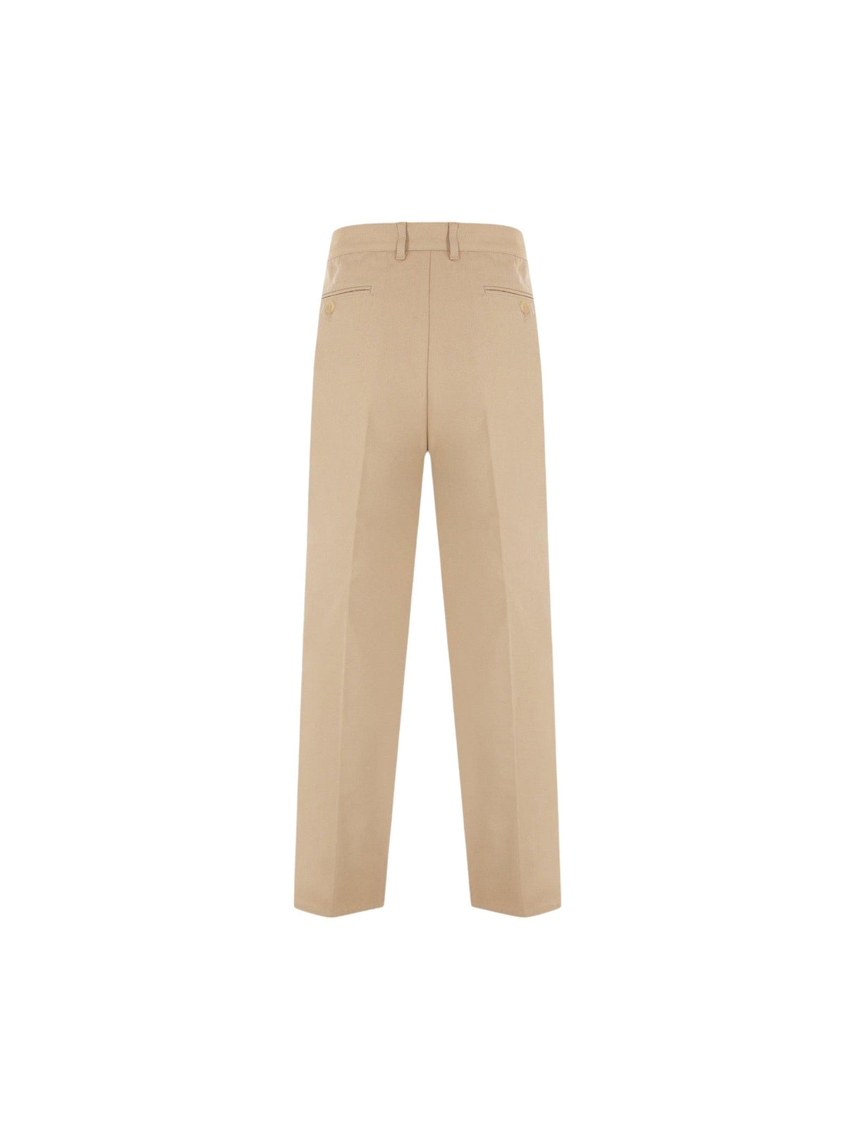 "Sil Vous Plait" Wide-leg Cotton Pants-GUCCI-JOHN JULIA