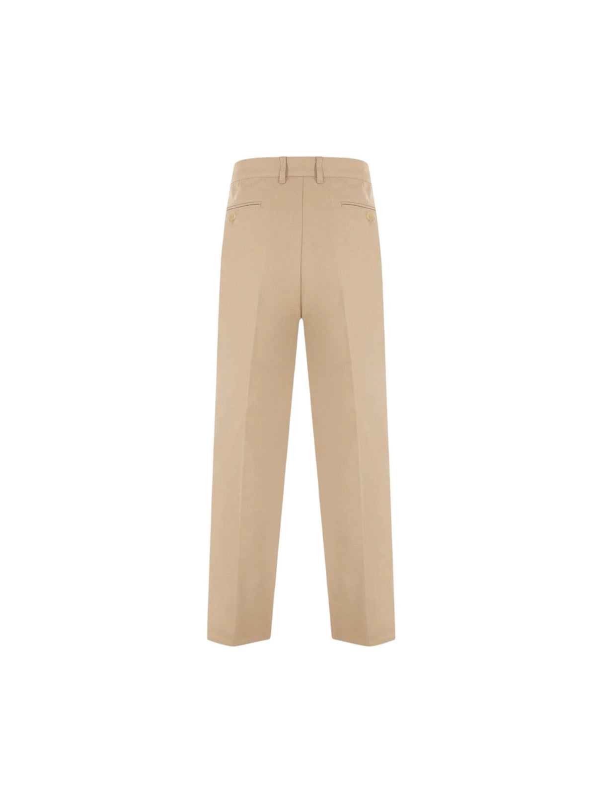 "Sil Vous Plait" Wide-leg Cotton Pants-GUCCI-JOHN JULIA