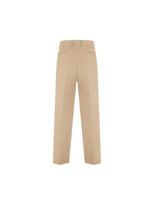 "Sil Vous Plait" Wide-leg Cotton Pants-GUCCI-JOHN JULIA