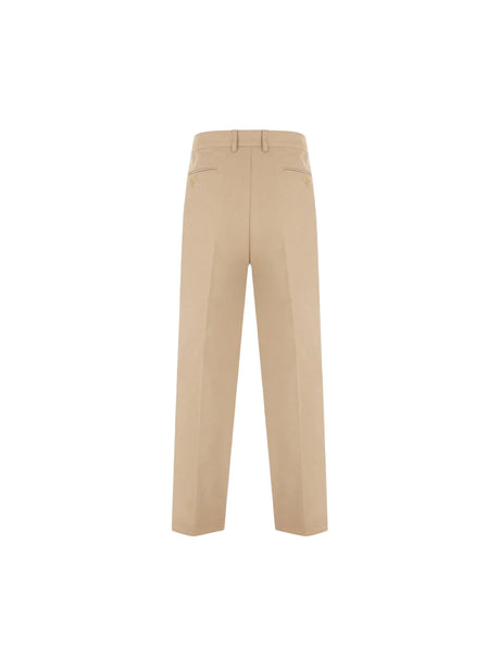 "Sil Vous Plait" Wide-leg Cotton Pants-GUCCI-JOHN JULIA