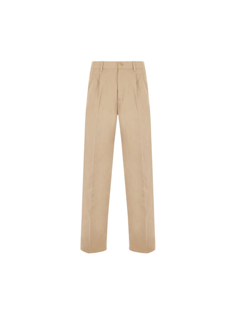 "Sil Vous Plait" Wide-leg Cotton Pants-GUCCI-JOHN JULIA