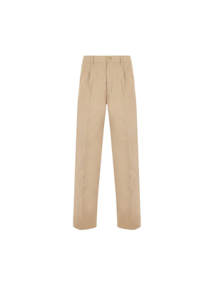 "Sil Vous Plait" Wide-leg Cotton Pants-GUCCI-JOHN JULIA