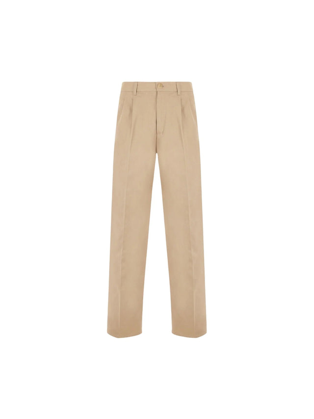 "Sil Vous Plait" Wide-leg Cotton Pants-GUCCI-JOHN JULIA