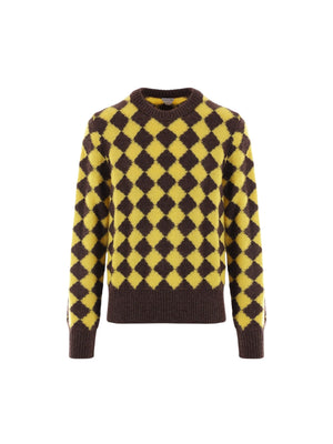 Argyle Wool Sweater-BOTTEGA VENETA-JOHN JULIA