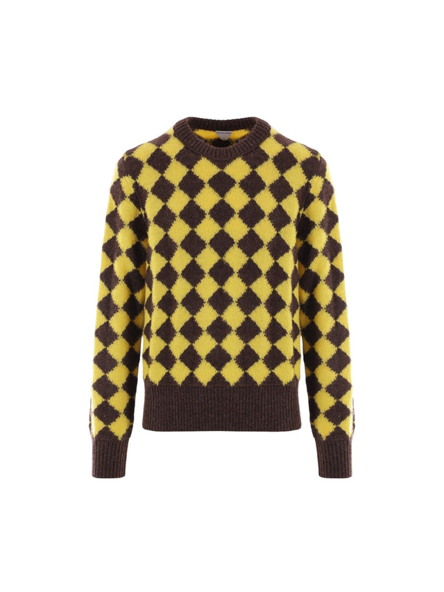 Argyle Wool Sweater-BOTTEGA VENETA-JOHN JULIA