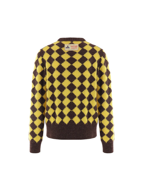 Argyle Wool Sweater-BOTTEGA VENETA-JOHN JULIA