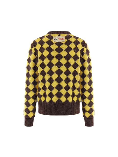 Argyle Wool Sweater-BOTTEGA VENETA-JOHN JULIA