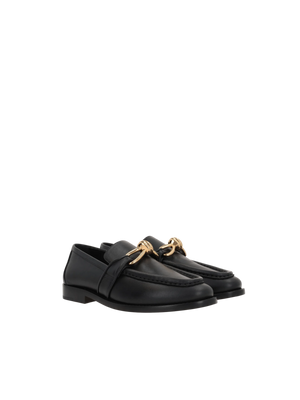 BOTTEGA VENETA-Astaire Smooth Leather Loafers-JOHN JULIA