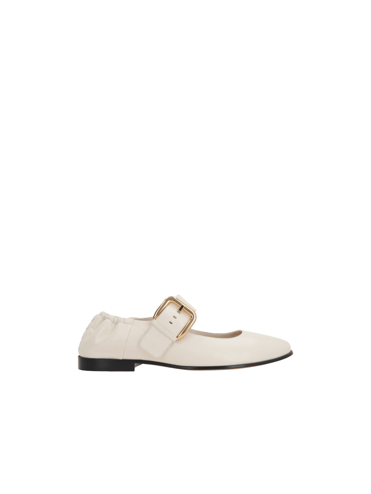 Astaire Smooth Leather Mary-Jane Ballerinas-BOTTEGA VENETA-JOHN JULIA