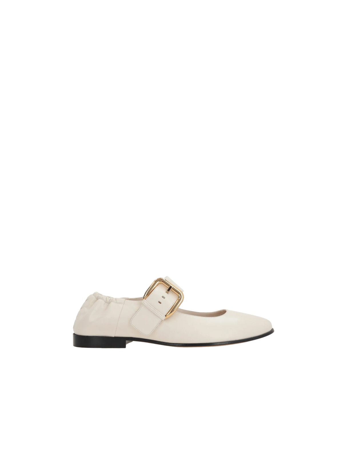 Astaire Smooth Leather Mary-Jane Ballerinas-BOTTEGA VENETA-JOHN JULIA