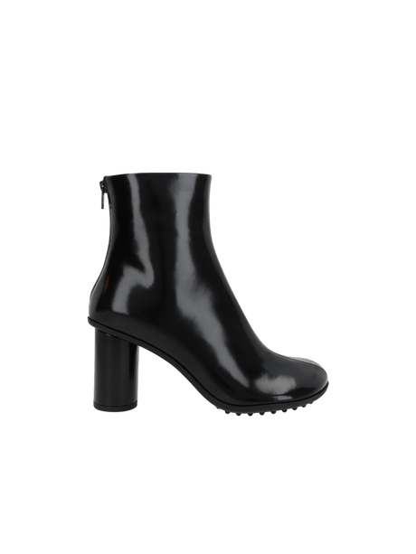 Atomic Brushed Leather Ankle Boots-BOTTEGA VENETA-JOHN JULIA