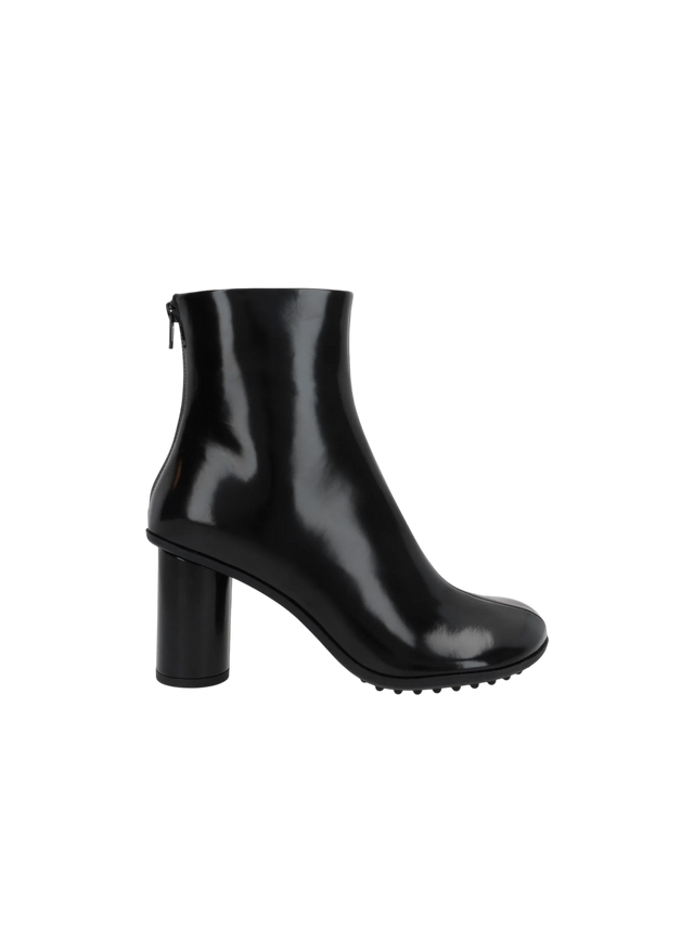 Atomic Brushed Leather Ankle Boots-BOTTEGA VENETA-JOHN JULIA