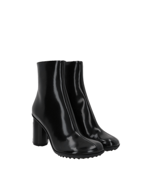 Atomic Brushed Leather Ankle Boots-BOTTEGA VENETA-JOHN JULIA