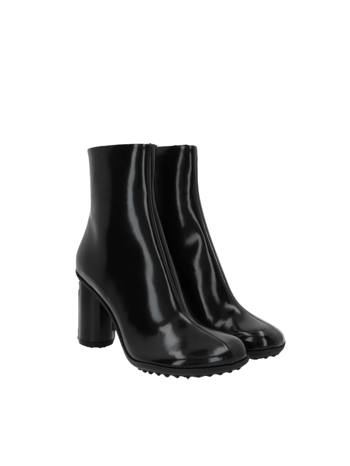 Atomic Brushed Leather Ankle Boots-BOTTEGA VENETA-JOHN JULIA