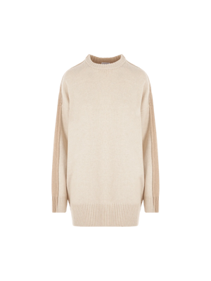 Bicolor Wool Sweater-BOTTEGA VENETA-JOHN JULIA