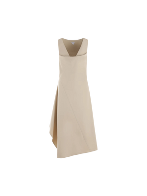 Canvas Sleeveless Dress-BOTTEGA VENETA-JOHN JULIA