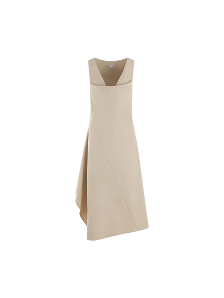 Canvas Sleeveless Dress-BOTTEGA VENETA-JOHN JULIA