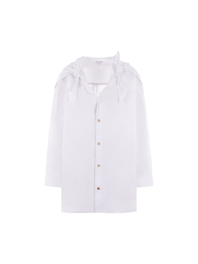 Compact Cotton Shirt-BOTTEGA VENETA-JOHN JULIA