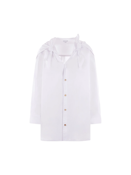 Compact Cotton Shirt-BOTTEGA VENETA-JOHN JULIA