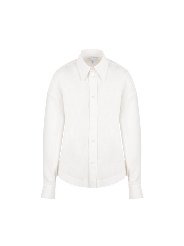 Compact Cotton Shirt-BOTTEGA VENETA-JOHN JULIA