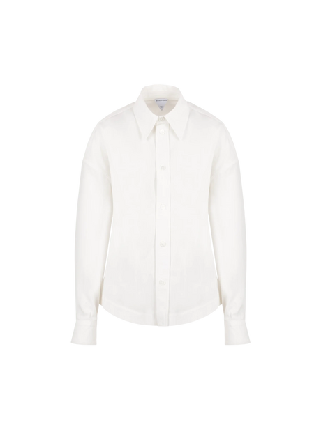 Compact Cotton Shirt-BOTTEGA VENETA-JOHN JULIA