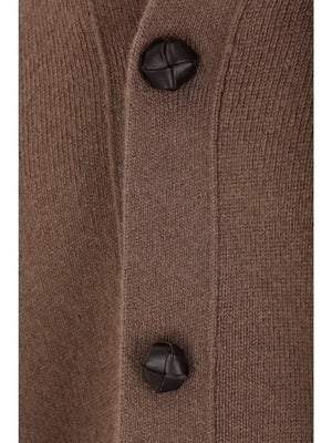 Compact Wool Cardigan-BOTTEGA VENETA-JOHN JULIA