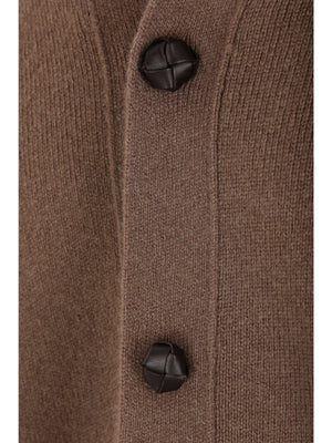 Compact Wool Cardigan-BOTTEGA VENETA-JOHN JULIA