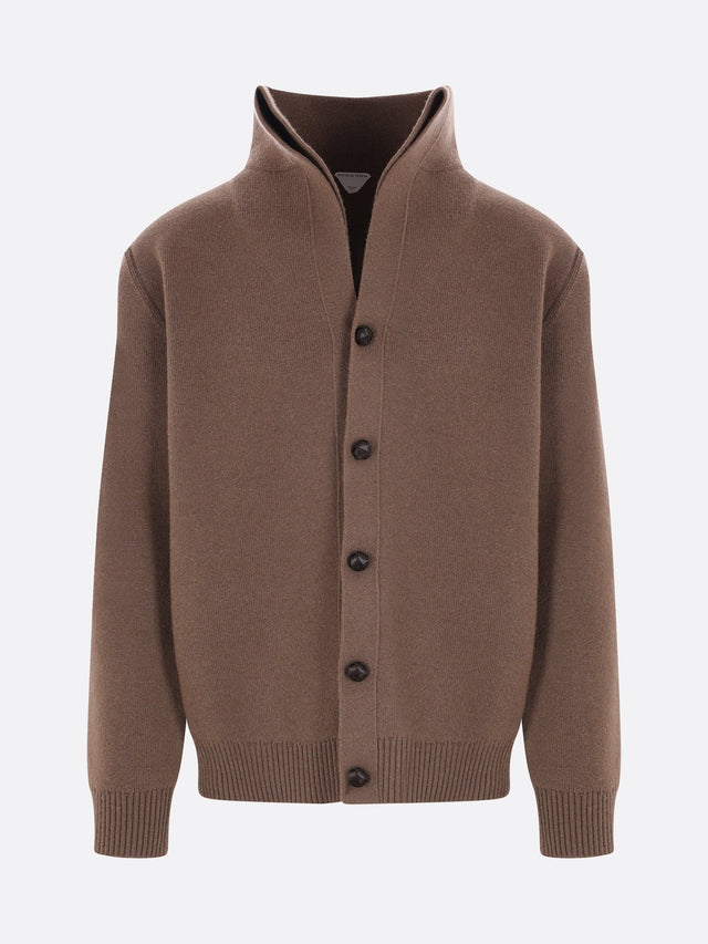 Compact Wool Cardigan-BOTTEGA VENETA-JOHN JULIA