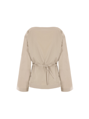 Cotton and Silk Poplin Top-BOTTEGA VENETA-JOHN JULIA