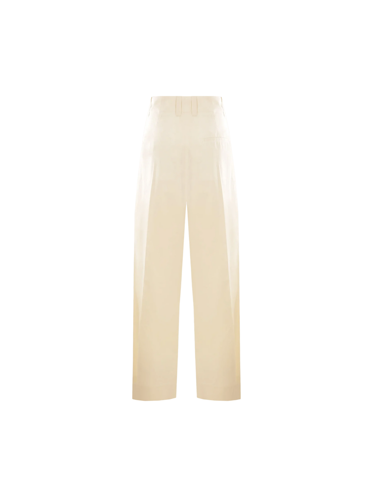 Cotton and Silk Wide-leg Pants-BOTTEGA VENETA-JOHN JULIA