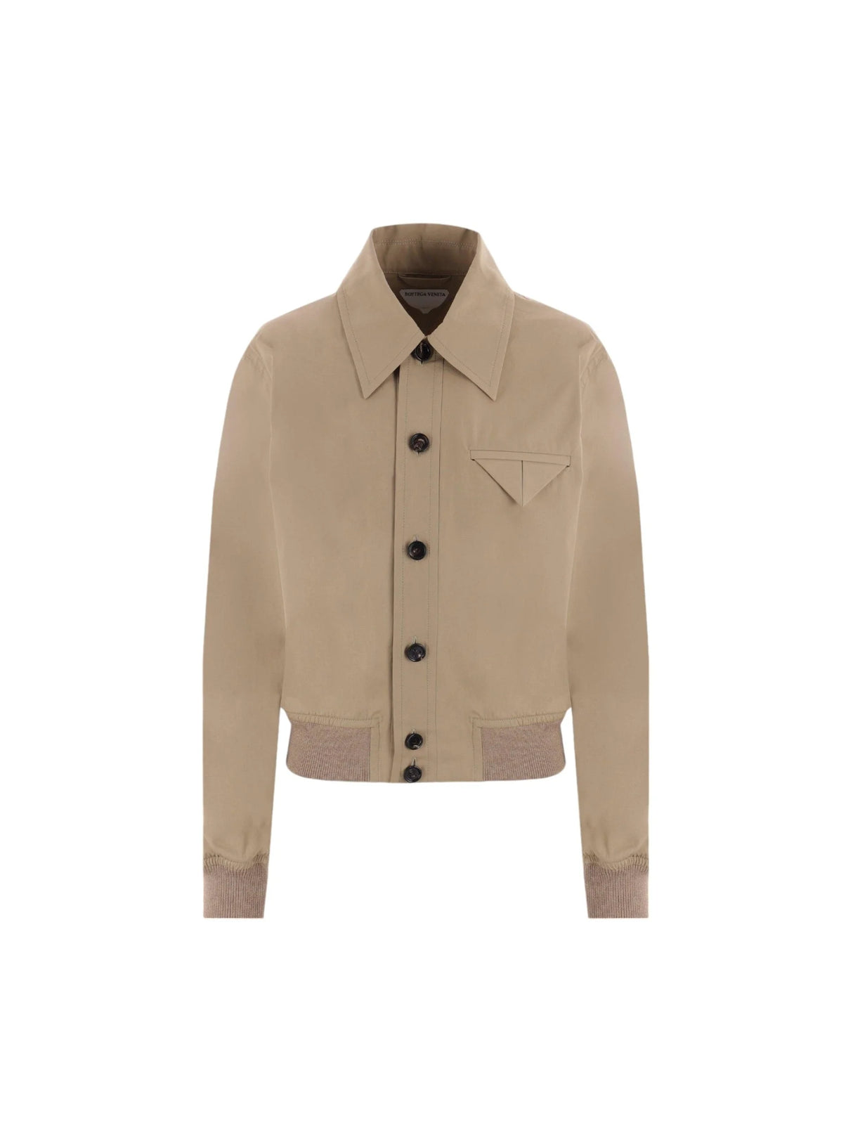 Cotton Blend Blouson Jacket-BOTTEGA VENETA-JOHN JULIA